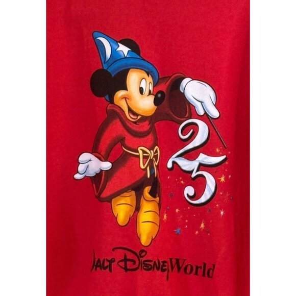 Vintage Mickey Mouse 25th Anniversary Walt Disney World Sweatshirt Men’s Size Lg - Picture 3 of 6
